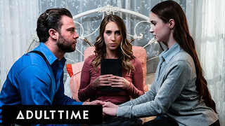 Mormon kurva első kemény baszása puncija nedvesen élvezi a mély creampie-t titokban