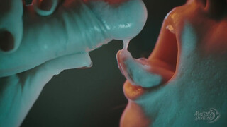 Nyelde le a friss spermet, mély torok baszás keményen!