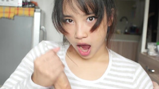 Friss japán punci 18 baszik keményen a faszt, nyálas élvezés közben