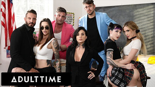 Vezetni tanulók képtelenek megállni, hogy az órán szenvedélyesen egymásnak essenek! - Rocky Emerson, Aiden Ashley és mások!