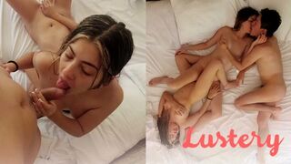 Csábító latin amatőrök osztoznak a kemény farkon vágyva együtt