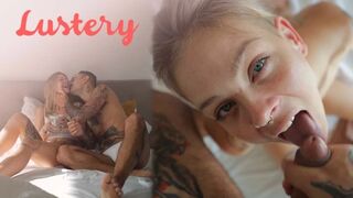 Szőke amatőr csaj forró szopása POV közelről