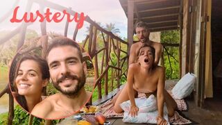 Lenyűgöző spanyol amatőrök vadul szeretkeznek az Amazonas dzsungelében