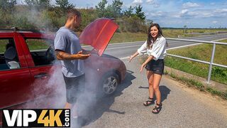 George Uhl vadul szexel a fekete hajú bombázóval az erdő sűrűjében