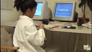 Ázsiai tini csajok hatalmas farkas szopós baszásai