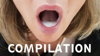 Hatalmas farkak válogatása: szopogatás és mélyen spriccelés non-stop