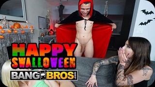 Bang Bros Network hozza: Forró Halloween orgia két dögös csajjal